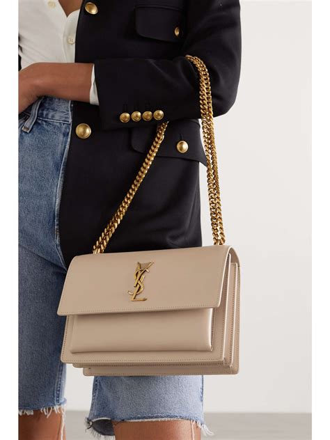 bolsa sunset ysl|SAINT LAURENT Sunset medium leather shoulder bag .